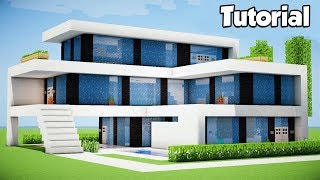 Minecraft: How to Build a Large Modern House - Tutorial (#6)