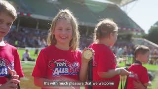 Auskickers experience the 2022 NAB AFL Women’s Grand Final