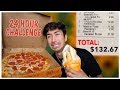 Letting The Person in Front of Me DECIDE What I Eat for 24 HOURS! (Insane Food Challenge)