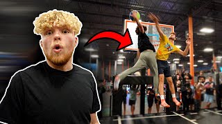 Dunk On 6'10 Big Man, Win $100 At Sky Zone!