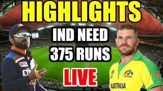 LIVE Australia vs India, 1st ODI - Live MATCH Full HIGHLIGHTS | IND VS AUS Highlights | HJ News