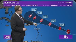 Tracking the Tropics: Hurricane Lee strengthens from tropical storm