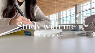 【Study with me】現役jkと30分だけ一緒に勉強しよう/calm piano/30minutes