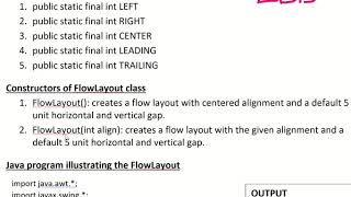 Swing Layout Managers - BorderLayout and FlowLayout