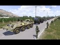 Ambush Anti-tank Guided Missile Stopped Russian Huge Armored Tank Convoy - MilSim ArmA 3