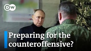 Putin supposedly meets top military officials in occupied Ukraine | DW News