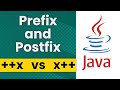 Prefix and Postfix (++x vs x++) in Java