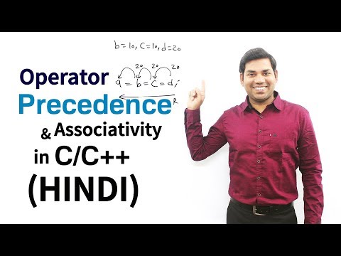 Operator Precedence And Associativity in C/C++ (HINDI) Operator Precedence And Associativity in C/C++ (HINDI)