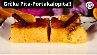 🔝Ovo je najlakši a najukusniji kolač koji sam napravila😍Portokalopita-divna grčka pita sa narandžom🍊