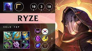 Ryze Top vs Gangplank: Unstoppable - KR Master Patch 14.23