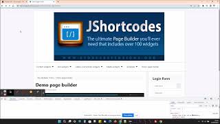 JShortcodes page builder for Joomla with over 100 widgets