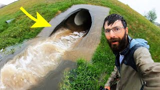 EXTREME URBAN FLOOD brings out FISH OF A LIFETIME!!! (EPIC)