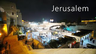 JEWISH QUARTER At Night, Old City of JERUSALEM