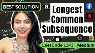 Longest Common Subsequence - LeetCode 1143 - Python #dynamicprogramming #leetcode #blind75