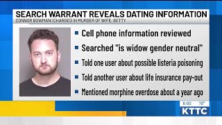 Search warrant reveals new details in Bowman’s online dating history around time of wife’s death
