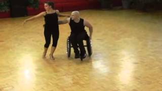 Aubree Marchione and Nick Scott Dancing Rhumba Wheelchair Ballroom Dancing