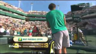 Nadal VS Del Potro - Final Indian Wells 2013 - ChampionShip Point 17-3-2013