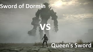 Shadow of the Colossus (PS4) - Sword of Dormin vs Queen's Sword - Which is Stronger?