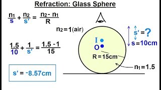 Physics: Optics Ch 58.1 Refracting Surfaces (19 of 22) Refraction: Glass Sphere