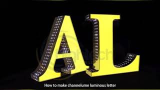 How to make channel letters with Channelume