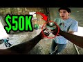 I FOUND $50,000 ON PRIVATE PROPERTY! (ALMOST CAUGHT)