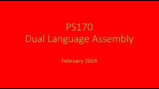 PS170's Dual Language Assembly 2024