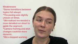 BCM303: critical reflection