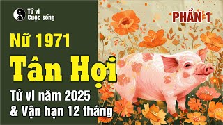 Tuổi Tân Hợi 1971 Nữ mạng - Chi tiết Tử vi năm 2025 và Vận hạn 12 tháng (PHẦN 1)