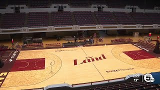 An iconic Cleveland building has become the city's newest sports venue