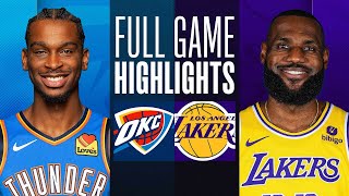 THUNDER at LAKERS | FULL GAME HIGHLIGHTS | March 4, 2024