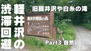 軽井沢の渋滞パート３　抜け道・迂回路・裏道【軽井沢野鳥の森～旧軽井沢方面へ】湯川沿いを走る自然満喫の癒されスポット！　オフバイクで自然散策