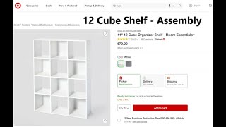 Target 12 Cube Shelf - Assembly Video (Room Essentials)