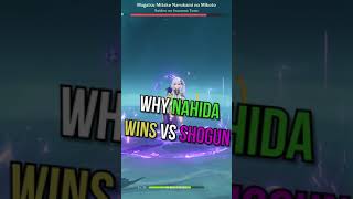 Why Nahida is stronger then the Raiden Shogun! #shorts