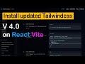 Install Tailwind CSS v4 in React & Vite (Latest Setup Guide 2025)
