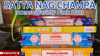 SATYA Nag Champa Incense haul