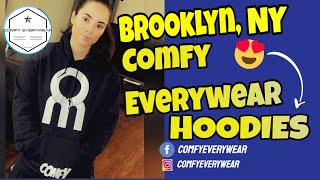 Brooklyn, NY Comfortable Hoodies! Comfy Everywear Hoodie has a Hot Brooklyn Bridge logo Sunset Park