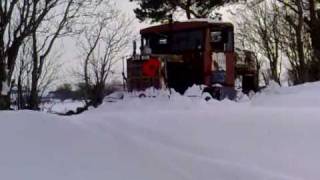 Scammell Explorer in the snow.