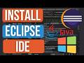 How to Install Eclipse IDE on Windows 11 + Run Your First Java Program + Install Java JDK (2026)