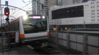 中央線快速通勤快速大月行きE233系1522HT40八トタが終点のJR東京駅に到着！【JR東京駅】