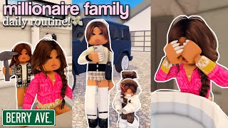 Millionaire Family Daily Routine 💸 | Roblox Berry Avenue Roleplay