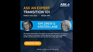 ASK an Expert: Transition101 with Kim Drew and Kirsten Lane