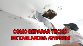 Solucionando Problemas: Reparación de Hoyos en el Techo con Tablaroca, Drywall o Yeso