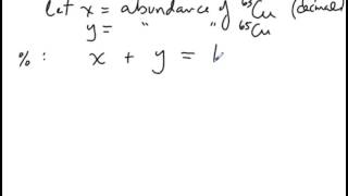 Finding Abundances for Two Isotopes