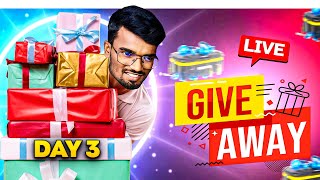 🥳This Is Giveaway Time✌️!|100000 Diamonds Giveaway Live!! ||Gaming Tamizhan | Free Fire Live | Day-3