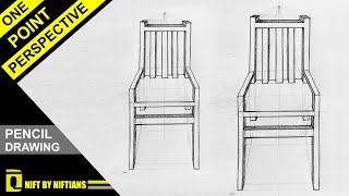 How To Design A WOODEN CHAIR  using ONE POINT PERSPECTIVE [Dezine Quest : NIFT BY NIFTIANS]