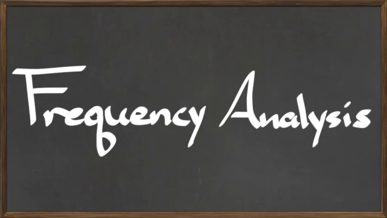Mat 112 Frequency Analysis Youtube
