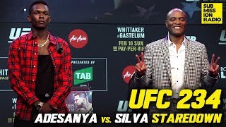 UFC 234: Israel Adesanya vs. Anderson Silva FIRST EVER STAREDOWN