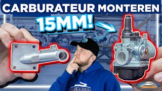 Hoe monteer je een 15mm Dellorto SHA carburateur? Tomos opvoeren | TOMOSHOP