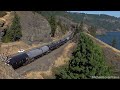 Extreme BNSF Trains in the Columbia River Gorge