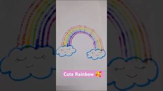 Cute Rainbow Hacks #shorts #painting #art #diy #youtubeshorts #trending #easy